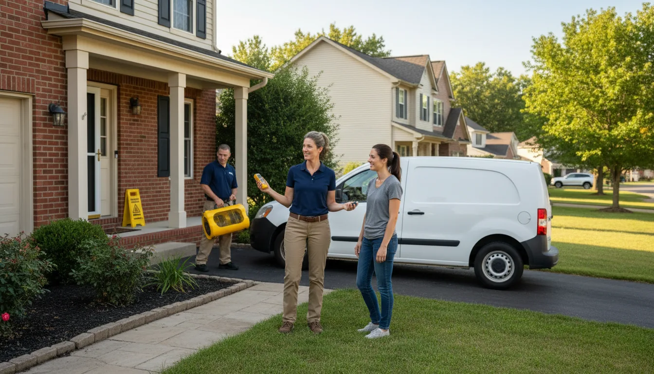 Water restoration image for Dehumidification And Cleanup Services in Holloway, OH